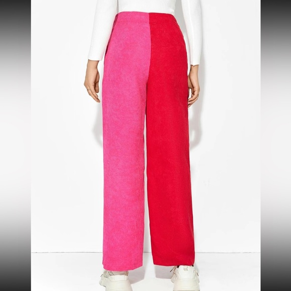 ❣️🩷 NWOT - corduroy two tone wide leg pants - Picture 5 of 5